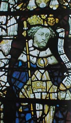 Edward III in a church window