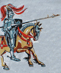 Knight on horseback War of the Roses.