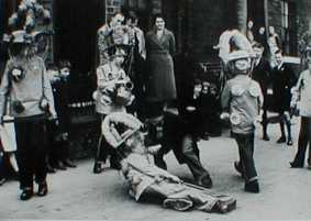 Pace Egg Play by children from Mytholmroyd at Midgley, 1939.