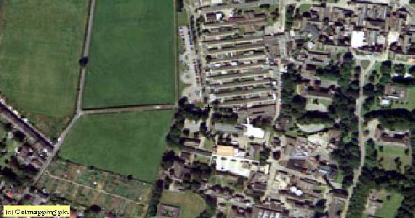 aerial photograph of Pinder's Fields todat
