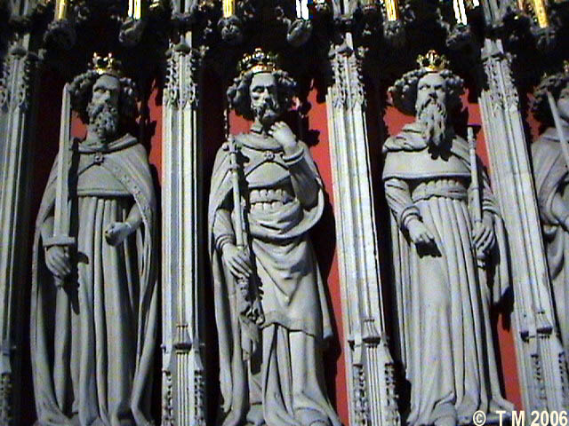 The three king Edwards in York Minster