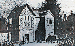 Ritson's drawing of Kirklees Gatehouse 1795.