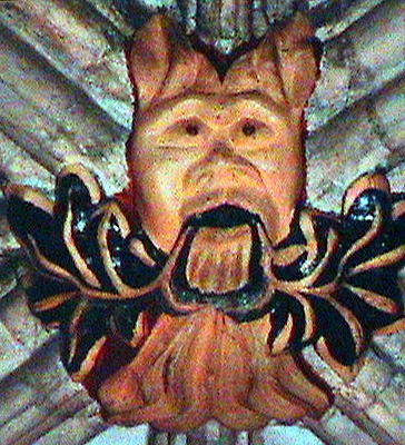 Greenman in the chapter house of York minster