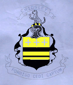 Crest and Arms granted to Sir Thomas Midgley in the 1780's