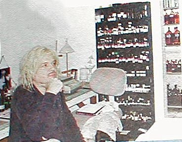 Jonathon Midgley in his laboratory