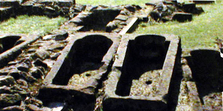 Stone Coffins, Norton Priory, near Doncaster.