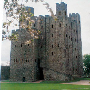 Rochester Castle keep reconstructed
