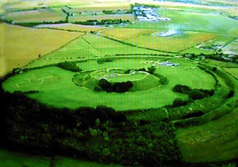 Sarum Castle, the outer defence ditch is Iron Age