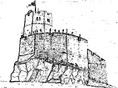 Wark Castle, Northumberland.