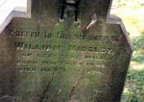 William Midgley died 1874  Ledston
